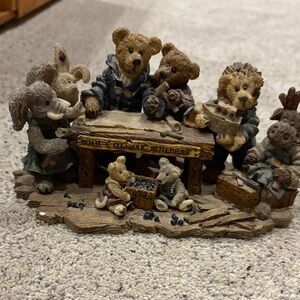 Charming Boyd’s Bear Noah and Co. Figurine Set